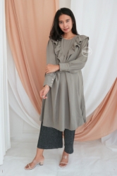 MAMA HAMIL Dress Olin Tunic Baju Hamil Menyusui Katun Kaos Adem Nyaman Murah Modis Elegant Simple Outfit   DRO 1015 19  large